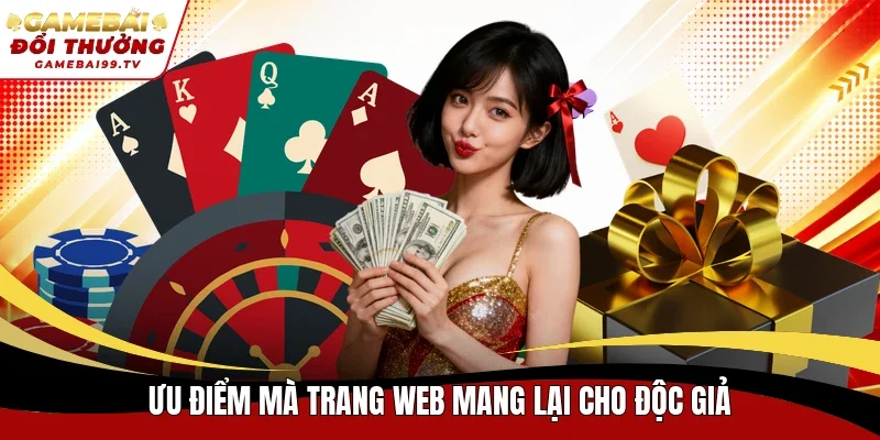 Ưu điểm mà trang web mang lại cho độc giả